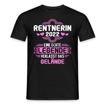 ich lange arbeiten Rentnerin Rentner Rente 2022 - Männer T-Shirt - Schwarz - Vorne - AI Model Male 178 light (178cm)