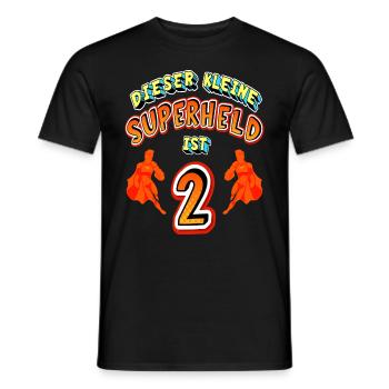 Superhelden 2. Geburtstag Jungs Geschenk - Männer T-Shirt - Schwarz - Vorne - AI Model Male 178 light (178cm)