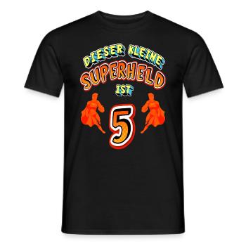 Superhelden 5. Geburtstag Jungs Geschenk - Männer T-Shirt - Schwarz - Vorne - AI Model Male 178 light (178cm)