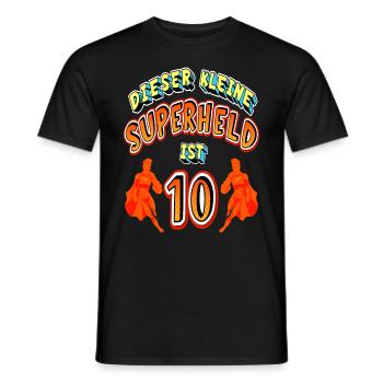 Superhelden 10. Geburtstag Jungs Geschenk - Männer T-Shirt - Schwarz - Vorne - AI Model Male 178 light (178cm)