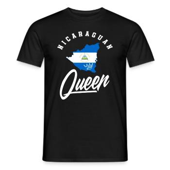 Nicaraguanische Königin Nicaragua - Männer T-Shirt - Schwarz - Vorne - AI Model Male 178 light (178cm)