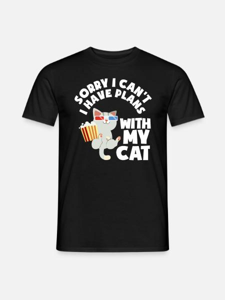 Cat Hobby Leisure Pet Gift - Men's T-Shirt - black