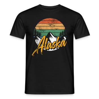 Alaska - T-shirt homme - noir - Devant - AI Model Male 178 light (178cm)