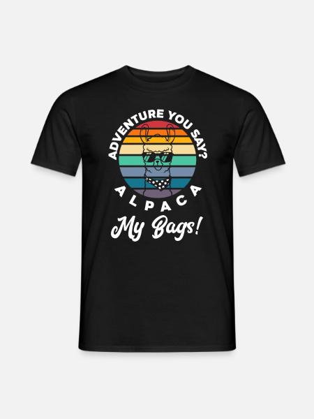 Alpaca - Men's T-Shirt - black