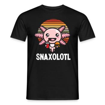Axolotl - Männer T-Shirt - Schwarz - Vorne - AI Model Male 178 light (178cm)