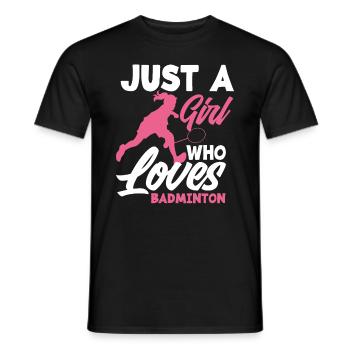 Badminton Filles - T-shirt homme - noir - Devant - AI Model Male 178 light (178cm)