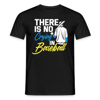 Baseball - Männer T-Shirt - Schwarz - Vorne - AI Model Male 178 light (178cm)
