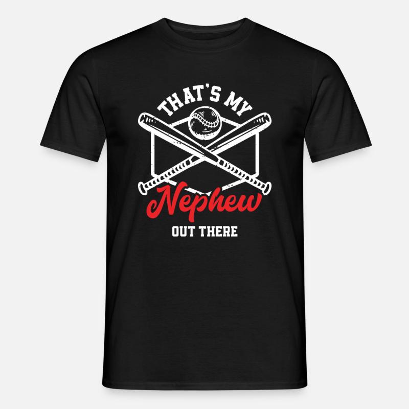Baseball Neffe - Männer T-Shirt - Schwarz