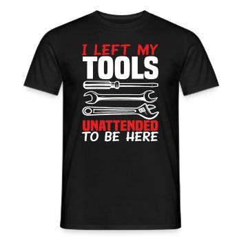 Outils de mécanique automobile - T-shirt homme - noir - Devant - AI Model Male 178 light (178cm)