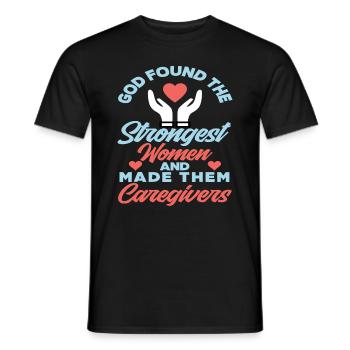 Aidante Femme forte - T-shirt homme - noir - Devant - AI Model Male 178 light (178cm)