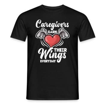 Pflegekraft - Männer T-Shirt - Schwarz - Vorne - AI Model Male 178 light (178cm)