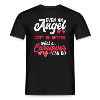Nurse Engel - Men's T-Shirt - black - Front - AI Model Male 178 light (178cm)