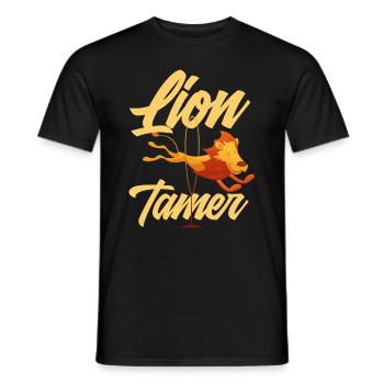 Zirkus Löwenbändiger Kindergeburtstag - Männer T-Shirt - Schwarz - Vorne - AI Model Male 178 light (178cm)