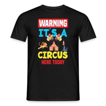 Circus Carnival Children's Birthday Party - Men's T-Shirt - black - Front - AI Model Male 178 light (178cm)