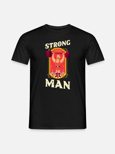 Circus Strong Man - Men's T-Shirt - black
