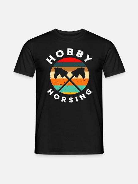 Rétro Hobby Horse Hobby Horsing - T-shirt homme - noir