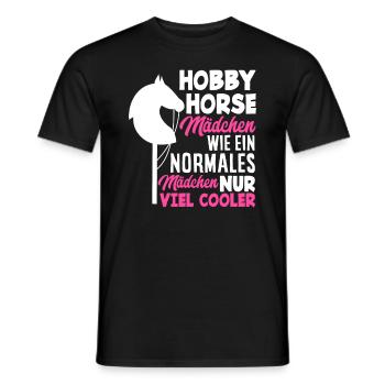 Hobby Horse Hobby Horsing Girls - T-shirt homme - noir - Devant - AI Model Male 178 light (178cm)