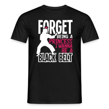 Karate Princess Girl Woman Gift - Men's T-Shirt - black - Front - AI Model Male 178 light (178cm)