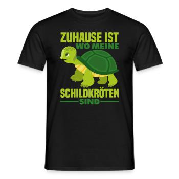 Schildkröte Spruch Haustier - Männer T-Shirt - Schwarz - Vorne - AI Model Male 178 light (178cm)