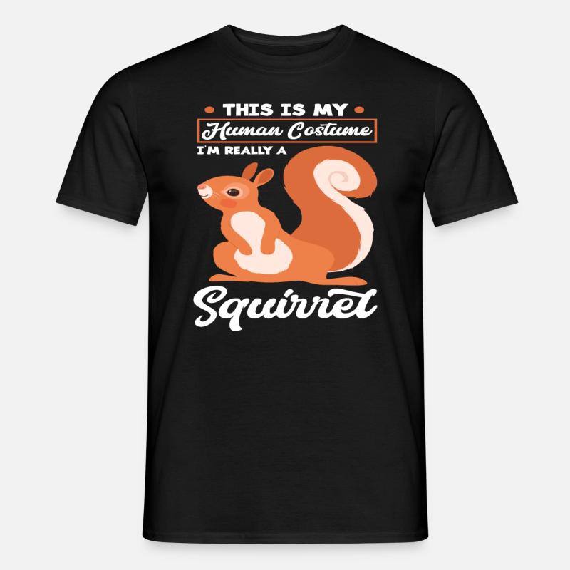 Süßes Eichhörnchen Kostüm - Männer T-Shirt - Schwarz