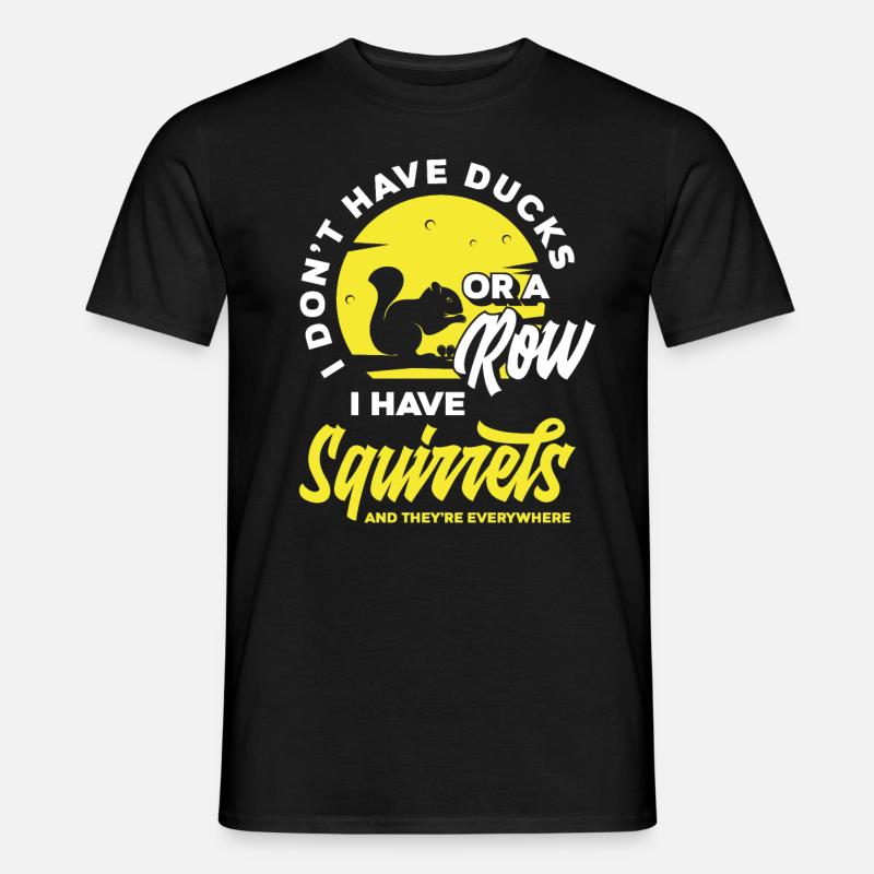 Eichhörnchen - Männer T-Shirt - Schwarz