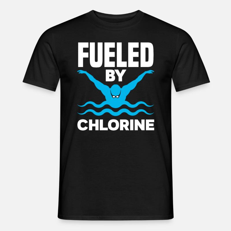 Lustiges Schwimmen Chlor Schwimmer Geschenk - Männer T-Shirt - Schwarz