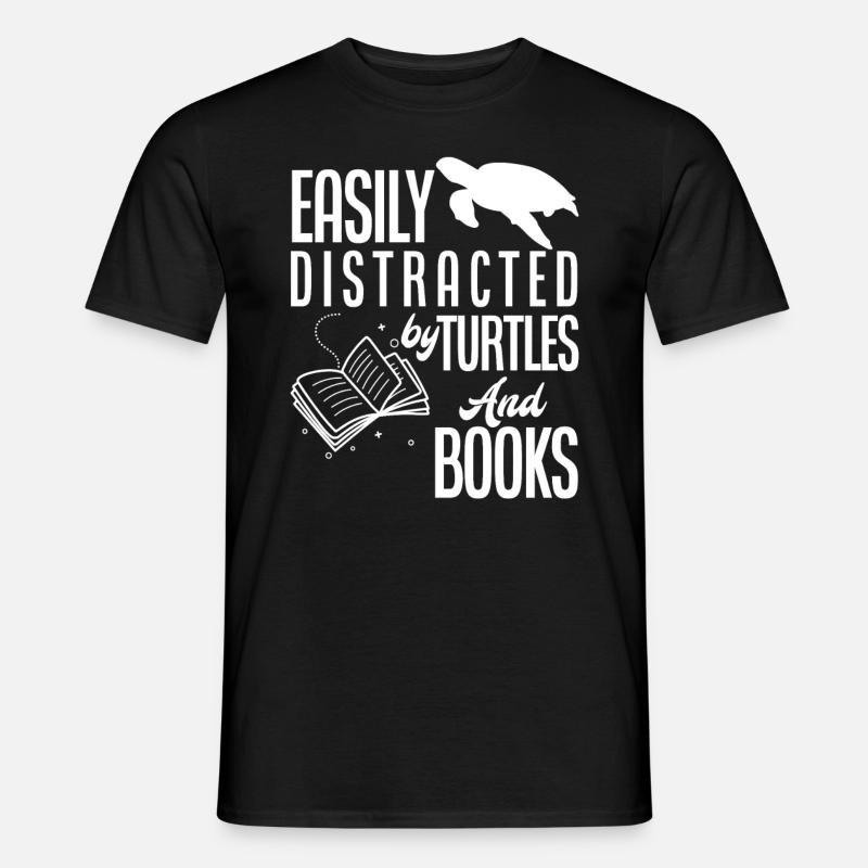 Turtles Books Turtle - Men's T-Shirt - black