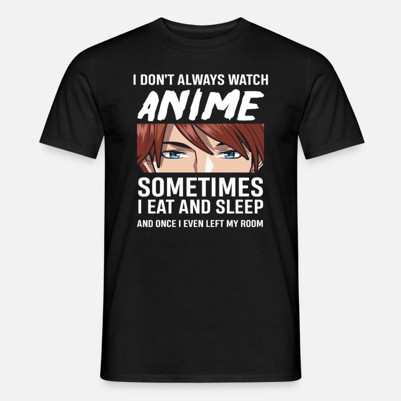 Anime - Männer T-Shirt - Schwarz