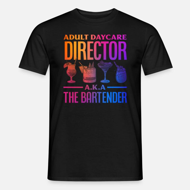 Barkeeper - Männer T-Shirt - Schwarz