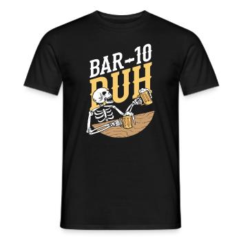 Barkeeper Skelett - Männer T-Shirt - Schwarz - Vorne - AI Model Male 178 light (178cm)