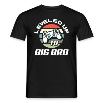 Siblings Brother Pregnancy Gaming - Men's T-Shirt - black - Front - AI Model Male 178 light (178cm)