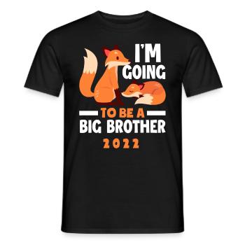 Fuchs Brother Siblings Offspring 2022 - Men's T-Shirt - black - Front - AI Model Male 178 light (178cm)