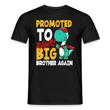 Dinosaurier Bruder Schwanger Superheld - Männer T-Shirt - Schwarz - Vorne - AI Model Male 178 light (178cm)
