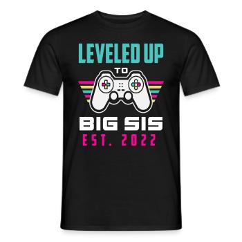 Gamer Jeux Vidéo Sœur 2022 - T-shirt homme - noir - Devant - AI Model Male 178 light (178cm)