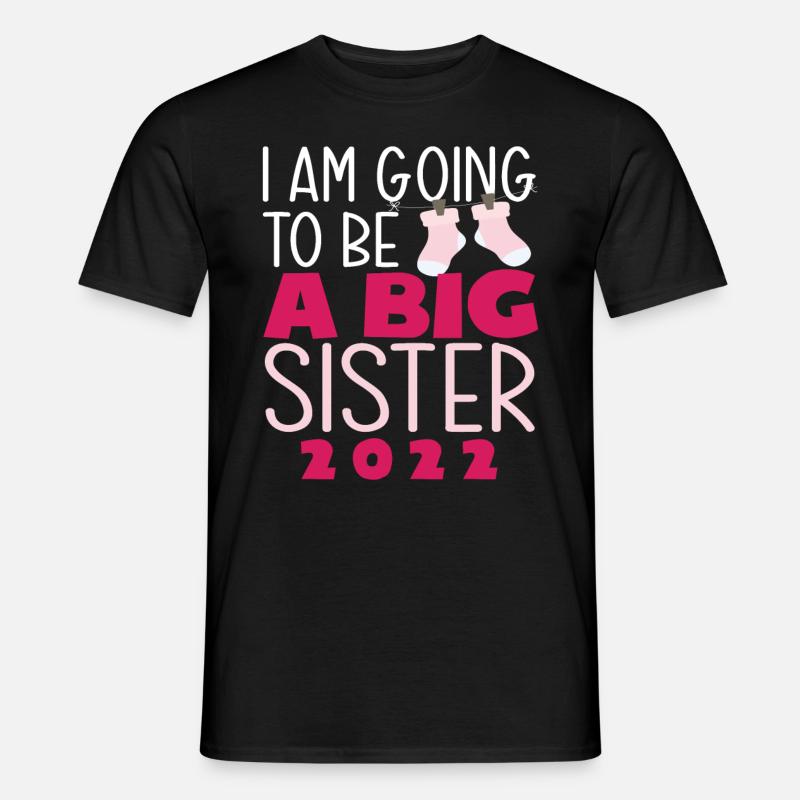 Ich Werde Eine Große Schwester - Männer T-Shirt - Schwarz
