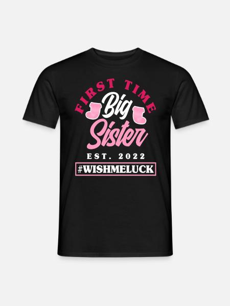 Girl Sister Siblings 2022 - Men's T-Shirt - black