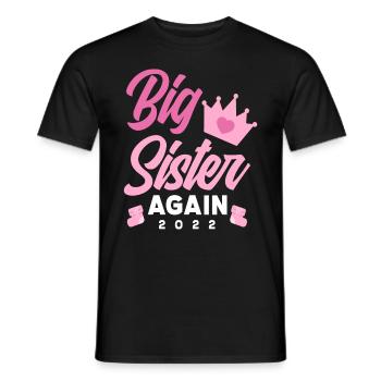 Encore une fois, annonce de grossesse de sœur 2022 - T-shirt homme - noir - Devant - AI Model Male 178 light (178cm)