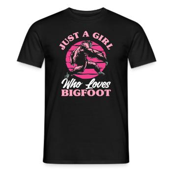 Filles Femmes Bigfoot Cadeau - T-shirt homme - noir - Devant - AI Model Male 178 light (178cm)