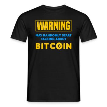 Bitcoin Trader Cryptos Cadeau - T-shirt homme - noir - Devant - AI Model Male 178 light (178cm)