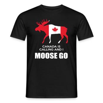 Kanada Elch - Männer T-Shirt - Schwarz - Vorne - AI Model Male 178 light (178cm)