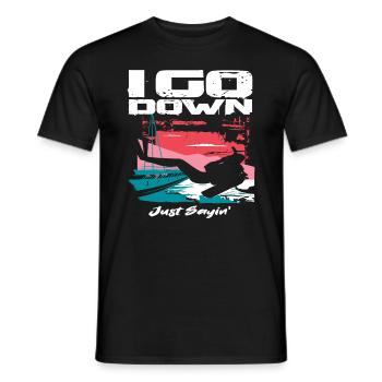 Diving Diver Gift - Men's T-Shirt - black - Front - AI Model Male 178 light (178cm)