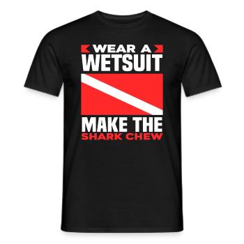 Funny diver gift - Men's T-Shirt - black - Front - AI Model Male 178 light (178cm)