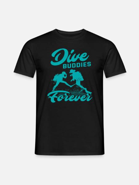 Diving Diver Friends Gift - Men's T-Shirt - black