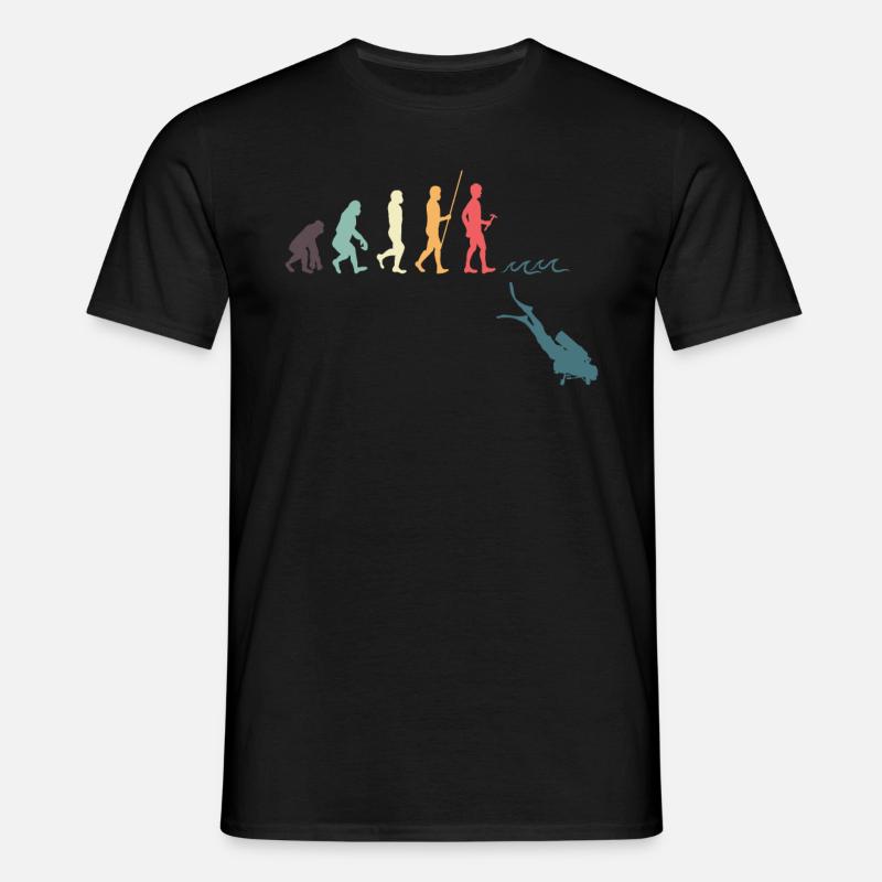 Évolution de la plongée - T-shirt Homme - noir