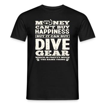Dive - Men's T-Shirt - black - Front - AI Model Male 178 light (178cm)