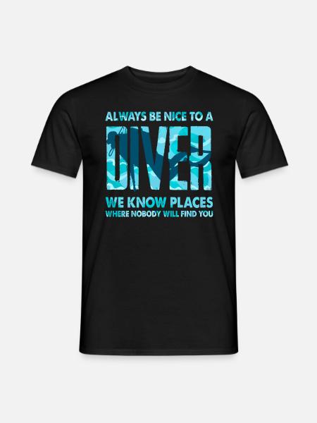 Diver Instructor Diving - Men's T-Shirt - black