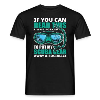Diver - Men's T-Shirt - black - Front - AI Model Male 178 light (178cm)