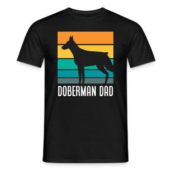 Doberman Papa - T-shirt homme - noir - Devant - AI Model Male 178 light (178cm)