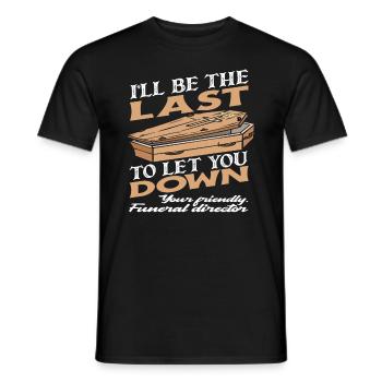 Bestatter - Männer T-Shirt - Schwarz - Vorne - AI Model Male 178 light (178cm)