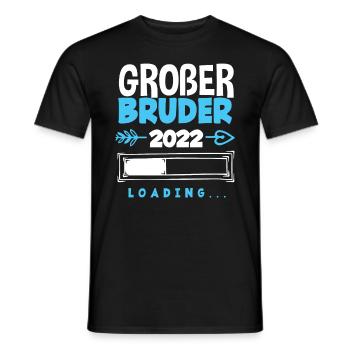 Nachwuchs Sohn Großer Bruder 2022 - Männer T-Shirt - Schwarz - Vorne - AI Model Male 178 light (178cm)